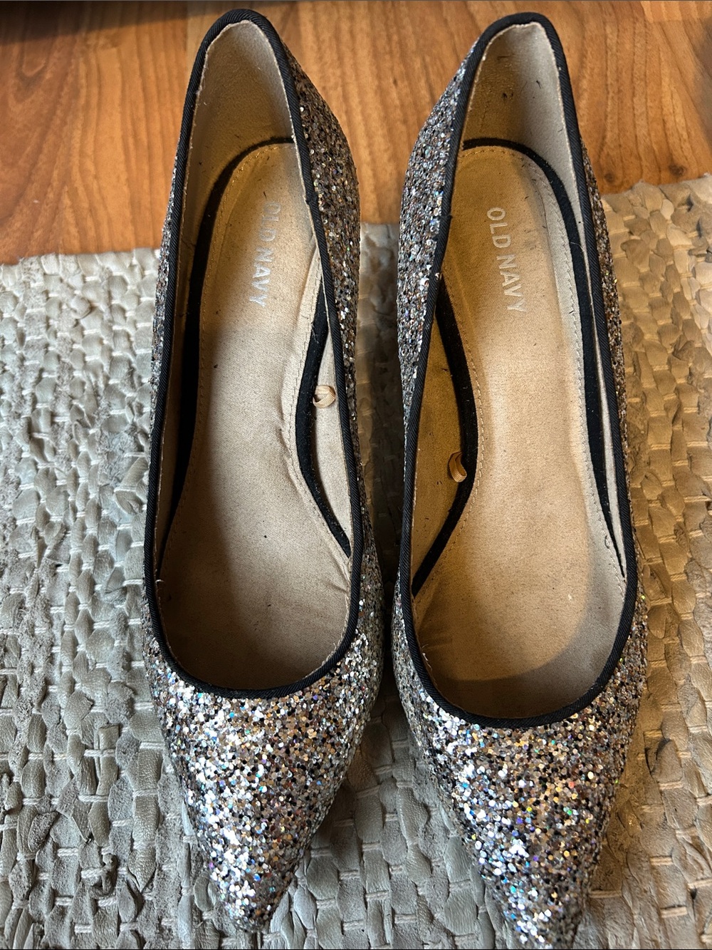 Old Navy Multi-Sparkle Pointed Toe Flats